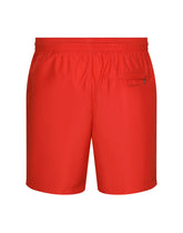 Mid-length swim trunks with DGVIB3 print and logo - | Dolce & Gabbana