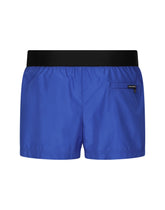 Short swim trunks with Dolce&Gabbana logo - | Dolce & Gabbana