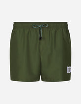 Swim shorts with DG patch - | Dolce & Gabbana