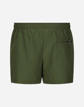 Swim shorts with DG patch - | Dolce & Gabbana