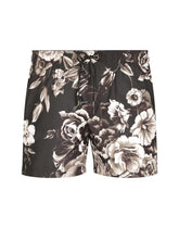 Swim shorts with floral print - | Dolce & Gabbana