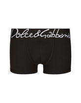 Stretch cotton regular-fit boxers - | Dolce & Gabbana