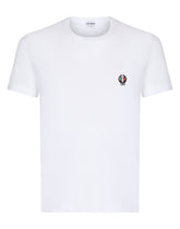 Cotton undershirt with DG crest - | Dolce & Gabbana