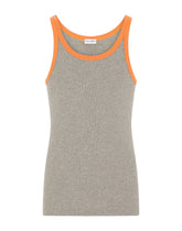 Fine-rib stretch cotton singlet - | Dolce & Gabbana