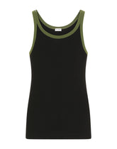 Fine-rib stretch cotton singlet - | Dolce & Gabbana
