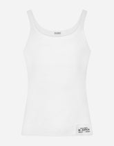 Fine-rib cotton singlet - | Dolce & Gabbana