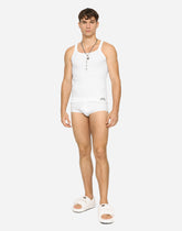 Fine-rib cotton singlet - | Dolce & Gabbana