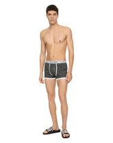 Two-pack plain and printed stretch cotton boxers - | Dolce & Gabbana