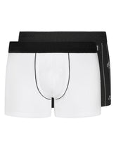 Two-pack solid-color and printed stretch cotton boxers - | Dolce & Gabbana
