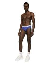 Two-pack mid-length cotton jersey briefs - | Dolce & Gabbana