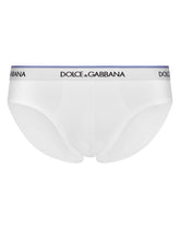 Two-pack mid-length cotton jersey briefs - | Dolce & Gabbana