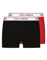 Two-pack cotton jersey boxers - | Dolce & Gabbana