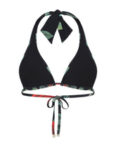 Rose-print padded triangle bikini top - | Dolce & Gabbana