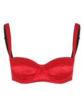 Satin balconette bra - | Dolce & Gabbana