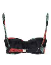 Rose-print balconette bikini top - | Dolce & Gabbana