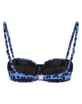 Balconette bikini top with neon leopard print - | Dolce & Gabbana
