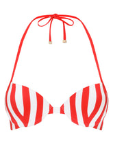 Striped push-up bikini top - | Dolce & Gabbana