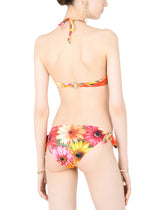 Push-up bikini top with gerbera-daisy print - | Dolce & Gabbana