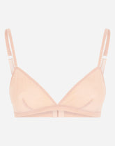 Jacquard tulle triangle bra - | Dolce & Gabbana