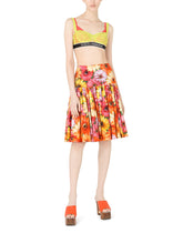 Jacquard tulle double bra with branded elastic - | Dolce & Gabbana