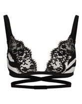 Zebra-print silk triangle bra - | Dolce & Gabbana