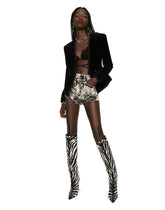 Zebra-print silk triangle bra - | Dolce & Gabbana