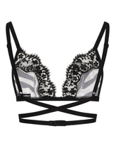 Zebra-print silk triangle bra - | Dolce & Gabbana