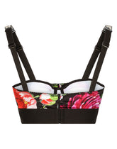 Balconette bra with pictorial floral print - | Dolce & Gabbana