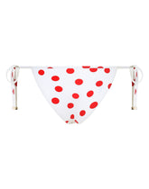 String bikini bottoms with polka dot print - | Dolce & Gabbana