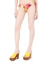 Tie bikini bottoms with gerbera-daisy print - | Dolce & Gabbana