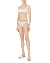 Lace briefs with branded elastic - | Dolce & Gabbana