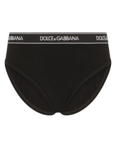 Jersey briefs with branded elastic - | Dolce & Gabbana