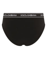 Jersey briefs with branded elastic - | Dolce & Gabbana