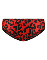 Leopard-print satin panties - | Dolce & Gabbana