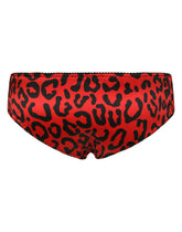 Leopard-print satin panties - | Dolce & Gabbana