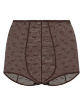 Jacquard tulle high-waisted panties - | Dolce & Gabbana