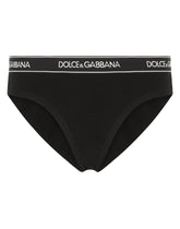 Jersey briefs with branded band - | Dolce & Gabbana