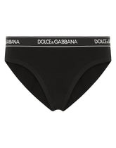 Jersey briefs with branded band - | Dolce & Gabbana