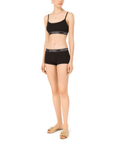 Jersey shorts with branded elastic - | Dolce & Gabbana