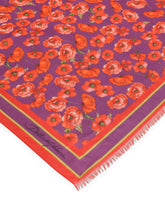 Cotton sarong with poppy print (110 x 190) - | Dolce & Gabbana