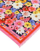 Cotton sarong with garden print (110 x 190) - | Dolce & Gabbana