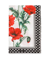 Batiste sarong with poppy print (110 x 190) - | Dolce & Gabbana