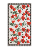 Batiste sarong with poppy print (110 x 190) - | Dolce & Gabbana