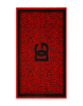 Cotton sarong with leopard print - | Dolce & Gabbana