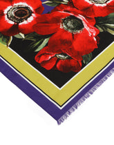 Cotton sarong with anemone print (110 x 190) - | Dolce & Gabbana