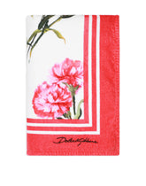 Carnation-print terrycloth beach towel - | Dolce & Gabbana