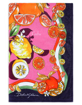 Citrus-print terrycloth beach towel - | Dolce & Gabbana