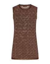 Jacquard tulle tank top - | Dolce & Gabbana