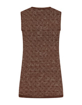 Jacquard tulle tank top - | Dolce & Gabbana