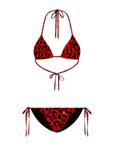 Leopard-print triangle bikini - | Dolce & Gabbana